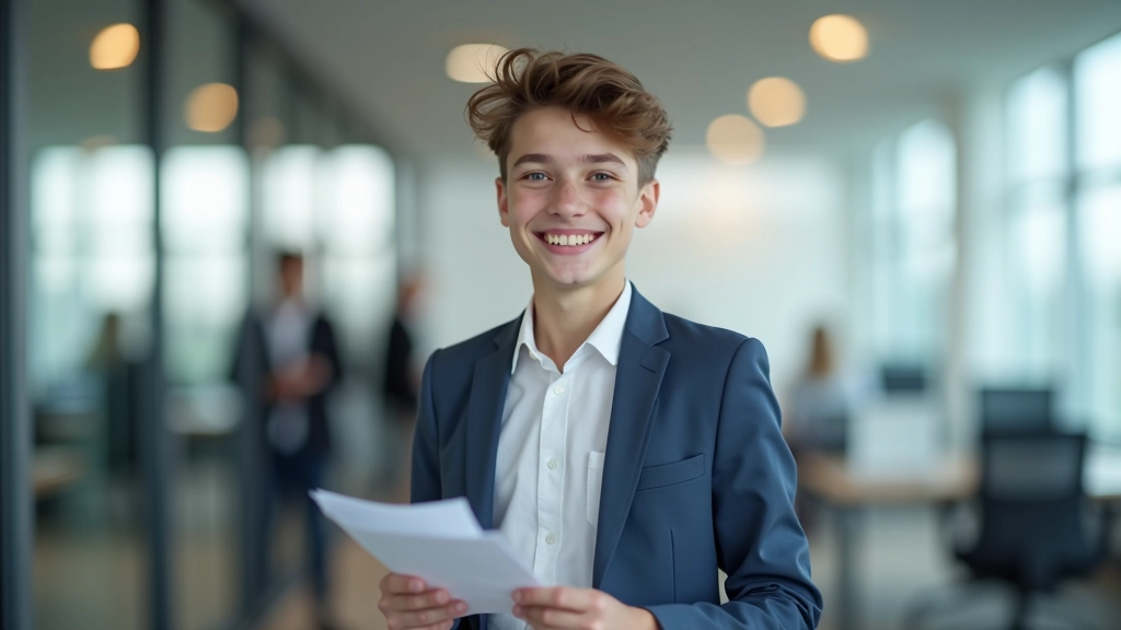 Young person gaining hands-on work experience in professional office environment with colleagues